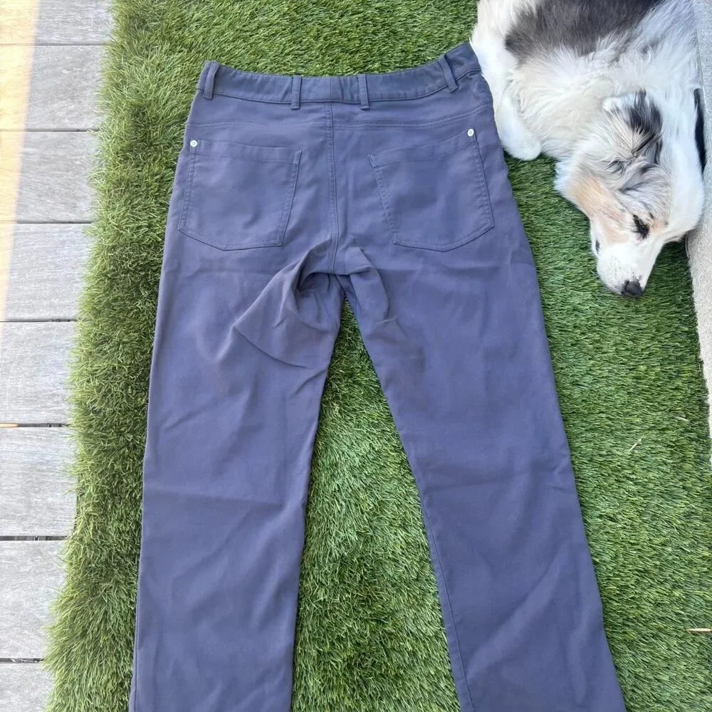 Outlier Men's Navy and Grey Trousers